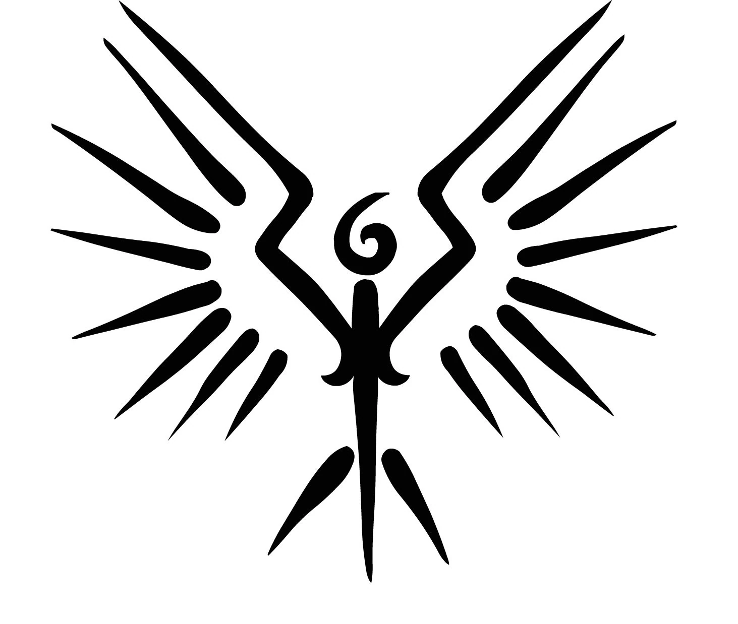 значок ангела. пиктограмма ангела.