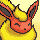 Cara feliz de Flareon