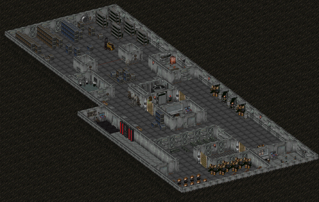 File:Fo2 Sierra Army Depot Robotic Repair Bay and Storerooms.png