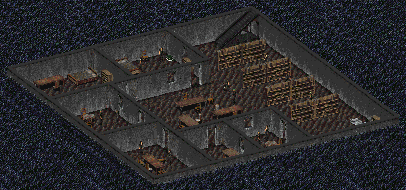 Image FO1 Boneyard Library basement.png Fallout Wiki FANDOM