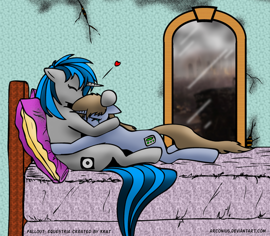 File:65168 - crying Fallout fallout equestria Homage hugging Littlepip.png