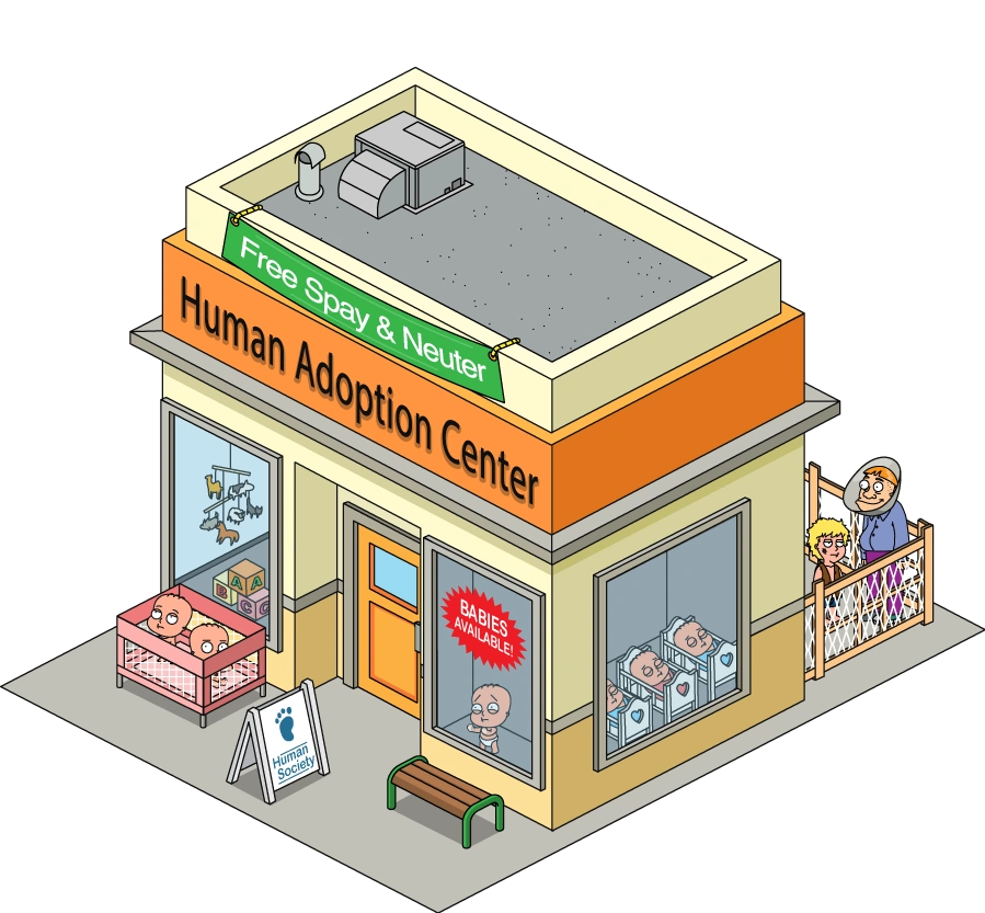 Human Adoption Center Family Guy The Quest for Stuff Wiki FANDOM