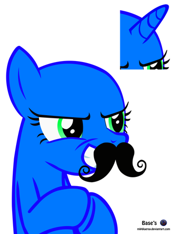 Archivo:Mlp base mustache free2use by mlpblueray-d5yra0s.png