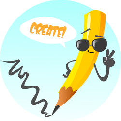 Pencil-mascot