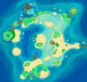 Tortuga Archipelago map