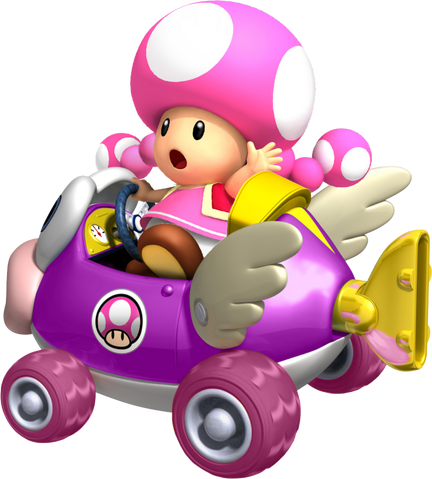 File:Toadette cheep charger by tonytoad22-d3ic8um.png