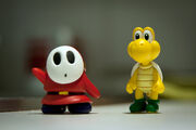 Shy guy and koopa