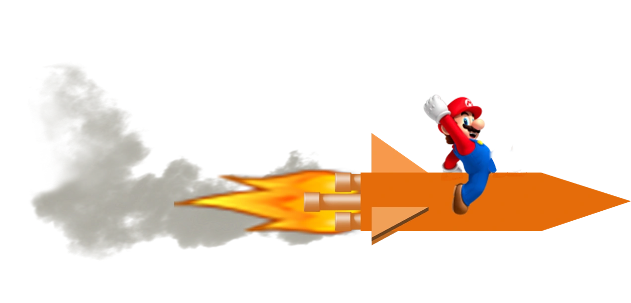 Image - Mario on a Rocket.png | Fantendo - Nintendo Fanon ...