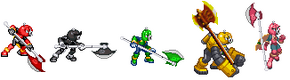 Axem Rangers X sprites