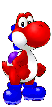 Red Yoshi 2D Art