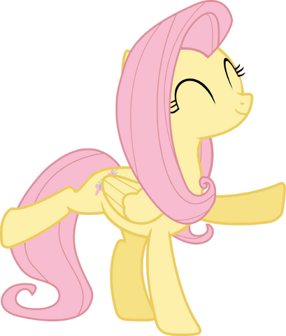 File:Dancing fluttershy vector.png