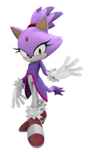 Blaze the cat 3d by fentonxd-d4lwcze