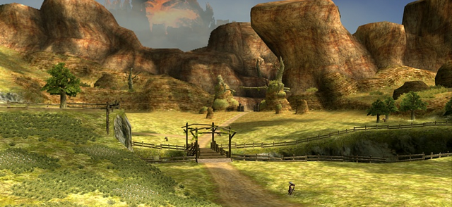 File:SSBU- Kakariko Gorge.png