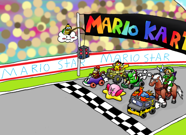 File:N64 Mega Mario Kart Race by charizardLv100.png