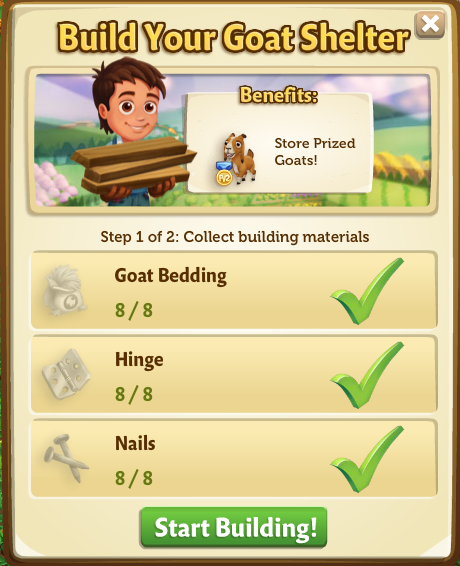 Goat Shelter building phase 1