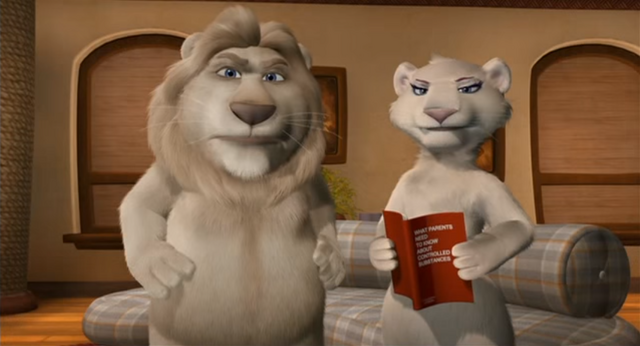File:Father of the Pride Larry and Kate Angry.png