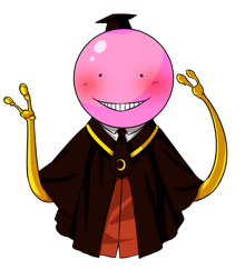 Koro sensei blushing by aoizulla-d9107eb