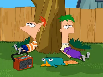 A phineas ferb and perry