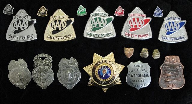 File:School Safety Patrol Badges.jpg
