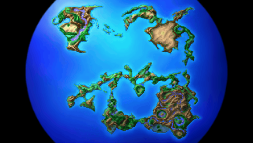 Final Fantasy 1 World Map