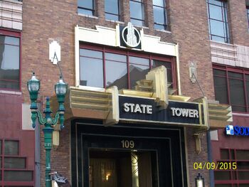 State Tower Building entrance