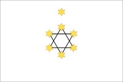 Herzl's Zionist Flag.svg