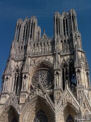 Notre Dame de Reims - detail haut