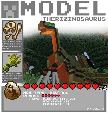 File:Minecraft therizinosaurus by dragonith-d5xfhcb.jpeg