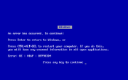 Windows 9X BSOD