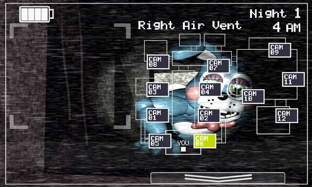 Archivo:FNaF 2 (Móvil) - Right Air Vent (Toy Bonnie).jpg