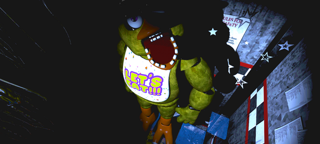 Archivo:FNaF - East Hall (Chica4 - Iluminado).png