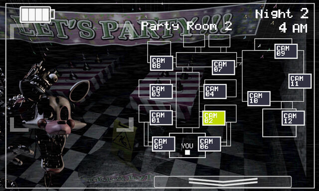 Archivo:FNaF 2 (Móvil) - Party Room 2 (Mangle).jpg