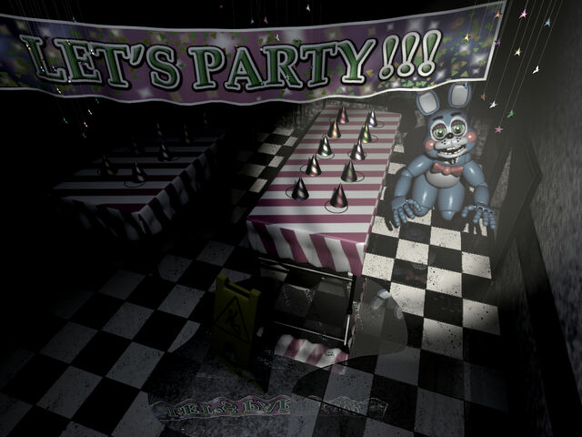 Archivo:FNaF 2 - Party Room 2 (Toy Bonnie).jpg