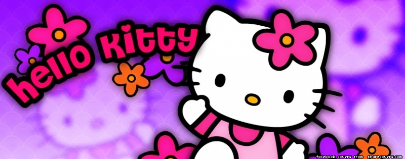 Image 573 pink flower hello kitty facebook cover jpg Image 573 pink flower hello kitty facebook cover jpg