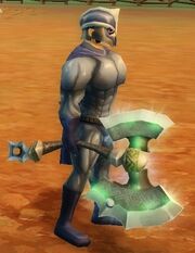 Emerald Glowing Flair Shard held