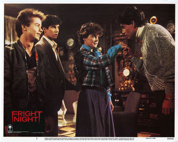 File:Fright Night Lobby Card 03 Stephen Geoffreys William Ragsdale Amanda Bearse Chris Sarandon.jpg