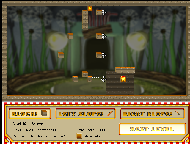 Flea circus it's a breeze completed screenie