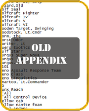 Old appendix