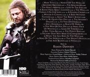 Game of Thrones Staffel 1 Soundtrack CD back