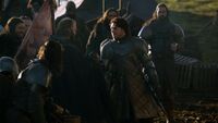Robb greets his men.jpg