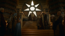 3x08 Санса и Тирион у алтаря