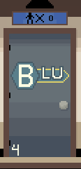 Blu door