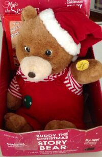 Gemmy RARE animated buddy the christmas story bear in box