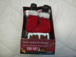 1999 Gemmy animated santa stuck in chimney
