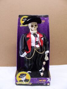 Gemmy animated swingin' skelly