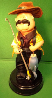 Animated Singing Fisher Man Angler Gemmy Born to Boogie