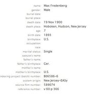 Freudenberg-Max 1900 death