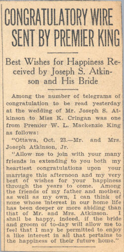 Premier king's congratulations edited