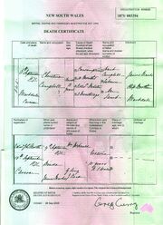 Kesty Campbell Death Cert