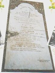 David mills grave stone
